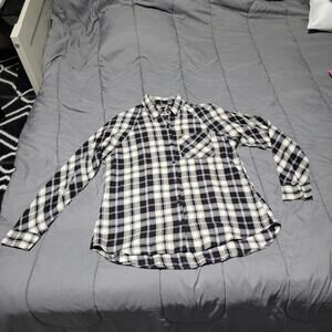 Eddie Bauer  Plaid Flannel Ladies  Shirt S